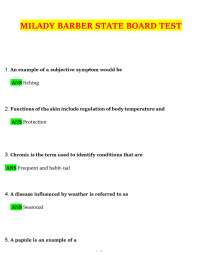 Milady Barber State Board Test: Comprehensive Q&A for Exam Preparation