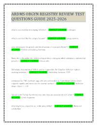 ARDMS OBGYN Registry Review: Practice Questions and Answers 2025-2026