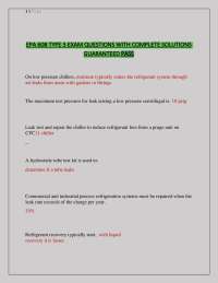 EPA 608 Certification Exam Questions and Answers