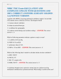 NBRC TMC Exam Questions and Answers