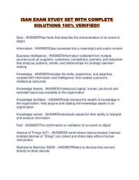 ISAN EXAM STUDY SET WITH COMPLETE SOLUTIONS 100% VERIFIED!!