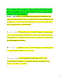 Key US Supreme Court Cases: Exam Prep