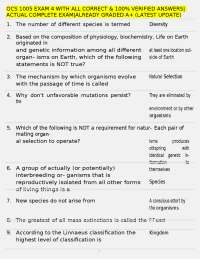 OCS 1005 Exam 4: Verified Answers and Complete Review