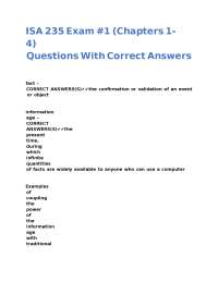 Information Systems Exam Questions and Answers