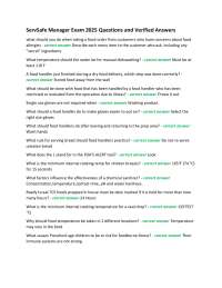 ServSafe Manager Exam 2025 Questions and Verified Answers