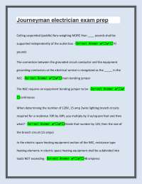 Journeyman Electrician Exam Prep: Key Concepts and Questions