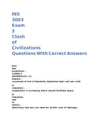 Clash of Civilizations: Exam Questions and Answers