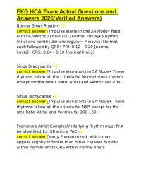 EKG Interpretation: Exam Questions and Answers (2026)