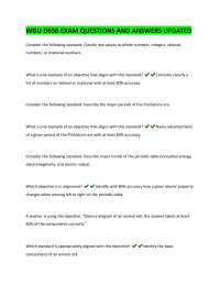 WGU D658 EXAM QUESTIONS AND ANSWERS UPDATED
