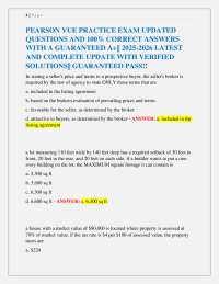 Real Estate Practice Exam Questions and Answers 2025-2026