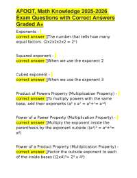 AFOQT Math Knowledge Exam Questions 2025-2026