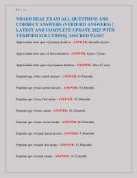 NDAEB Real Exam Questions and Answers 2025: Verified Solutions