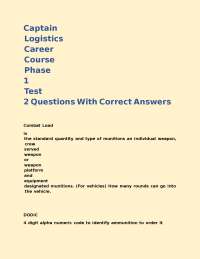 Military Logistics: Key Concepts and Definitions