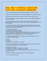 Nursing Home Administrator Exam Questions and Answers