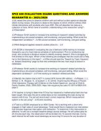 SPCE 630 EVALAUTION EXAMS QUESTIONS AND ANSWERS GUARANTEE A+ 2025/2026