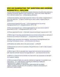 SPCE 630 EXAMINATION TEST QUESTIONS AND ANSWERS GUARANTEE A+ 2025/2026