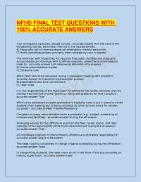 NFHS Final Test: Questions and Answers for Interscholastic Athletics