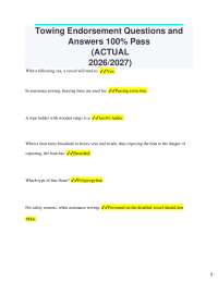 Towing Endorsement Exam Q&A: Pass Your Certification