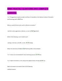 NIMS Practice Questions and Answers for Machining Processes