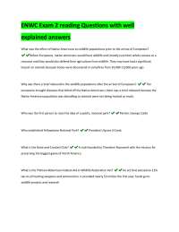 ENWC Exam 2: Environmental Science Questions and Answers