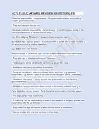NCTJ Public Affairs Revision Definitions: Key Concepts and UK Governance - Prof. Shawn