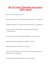 Bio 151 Exam 2: Comprehensive Q&A for Exam Preparation