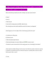 ASE Diesel Engines T2 Practice Test: Questions and Answers