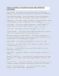 Public Affairs Exam 4: Solved Policy Analysis Questions and Answers - Prof. Shawn