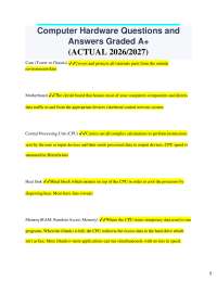 Computer Hardware Q&A: A+ Certification Study Guide