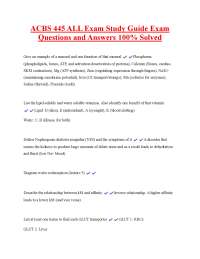 ACBS 445 Exam Study Guide: Questions and Answers