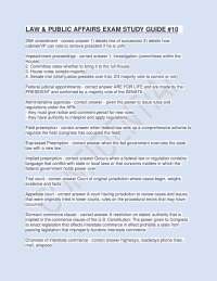 Law & Public Affairs Exam Study Guide - Prof. Shawn