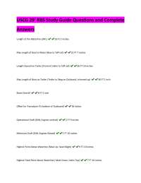 USCG 29' RBS Study Guide Questions and Complete Answers