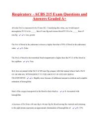 Respiratory System Exam Q&A: ACBS 215 Practice Questions