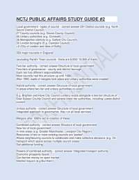 NCTJ Public Affairs Study Guide: Local Government Structures and Functions - Prof. Shawn