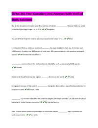 ENWC 201 Final Exam: Questions and Answers with Study Solutions
