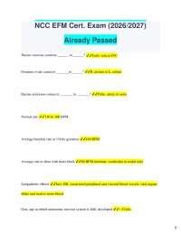 Fetal Monitoring Certification Exam Review: Key Concepts and Normal Values