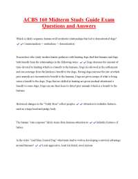 ACBS 160 Midterm Exam Study Guide: Questions and Answers