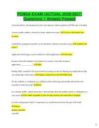 PCNSA Exam Questions and Answers 2026/2027