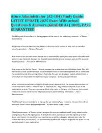 Azure Administrator (AZ-104) Exam Study Guide 2025