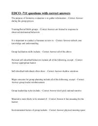 EDCO-711 Exam Questions and Answers