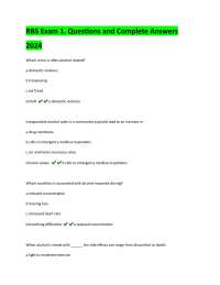 RBS Exam Questions and Answers 2024