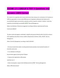 Diversity Management: Key Concepts and Definitions