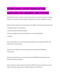 DEOMI Exam 1 Study Guide: Questions and Answers