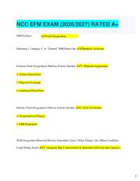 Fetal Heart Rate (FHR) and Oxygenation Exam Notes