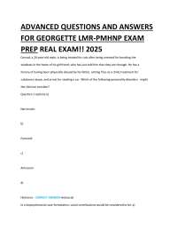 Advanced Practice Psychiatric Nursing Exam Prep: Questions and Answers 2025