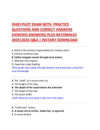 Ohio Pilot Exam Practice Questions and Answers 2025-2026