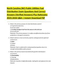 Fuel Distribution Systems Exam Questions and Answers
