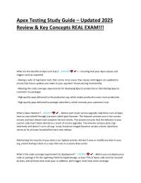 Apex Testing Study Guide: Key Concepts and Exam Questions