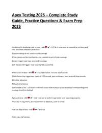 Apex Testing Comprehensive Study Guide 2025