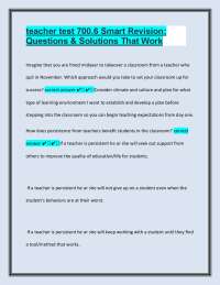 Classroom Management and Teaching Strategies: Questions and Solutions
